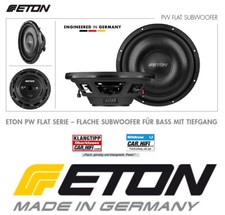 ETON PW 10 FLAT 25 cm Flachsubwoofer Chassis 2 x 2 Ohm, 10 Zoll Subwoofer 600 W