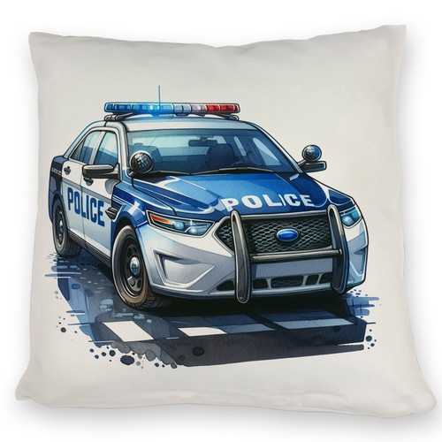 Polizeiauto mit blaulicht - polizeiauto,