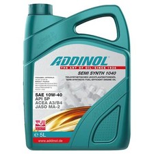 Motoröl Motor Öl ADDINOL 10W-40 Semi Synth 1040 5 Liter für Audi Fiat Citroen