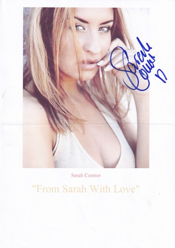 Autogramm sarah connor - autogramm,