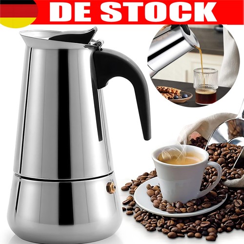 Edelstahl espressokocher - edelstahl,
