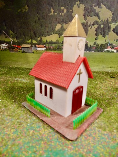 Bergkapelle für modellbahn - h0,