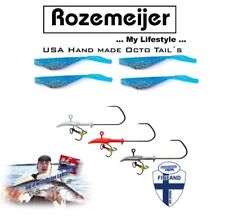 Rozemeijer Octo Tail´s Blue mit "Peter Lahti" Vertical Jig Head