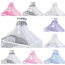 Baby Baldachin Moskitonetz Betthimmel für Babybett Kinderbett 500 cm