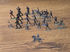 23 x Zinnsoldaten, alt, Antik