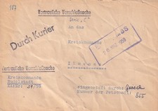 DDR,  1959, sehr  seltene NVA-Vertrauliche Verschlußsache, Kurier, Siegel