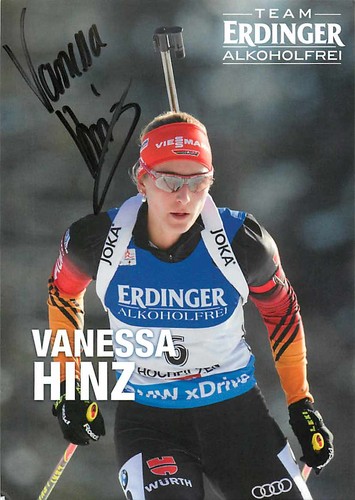 Vanessa hinz autogrammkarte - vanessa,