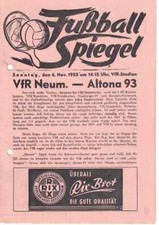 Fussball-Programmheft  55/56