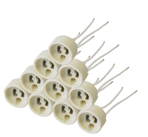10x gu10 lampen fassung mit - gu10,