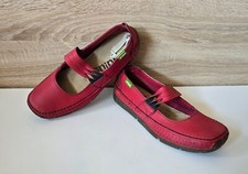 Snipe Slingpumps Ballerinas Slipper Halbschuhe Leder Rot Gr 5 = 38 super Zustand