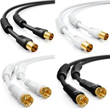 HD Antennenkabel TV / SAT Digital Kabel 4K UHD HDTV Antennen Koaxial Koax Kabel