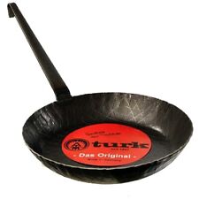Eisenpfanne Turk geschmiedet, 24 cm, 65226, Hakenstiel, extra hoher Rand