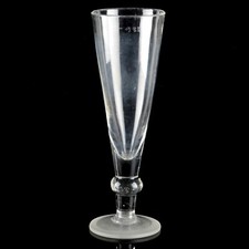 1 hohes Glas antik Bierglas Pilsglas Pokal geeicht 0,3l Kugel 24 cm ~ 1900