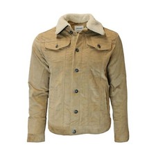 Jack & Jones JJIALVIN JJSHERPA CORDUROY KELP Herren Cordjacke / Teddyfutter / Ke