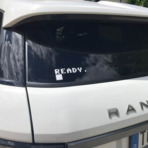 C64 commodore ready sticker - c64,