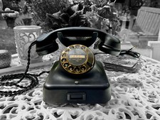 Antikes Wählscheibentelefon Bakelittelefon W48