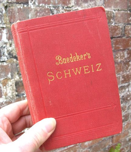 1909 schweiz baedeker antique - 1909, schweiz-