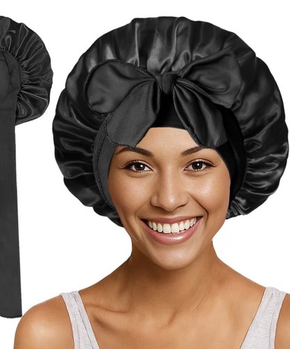 Bonnet zum binden - x, schwarz