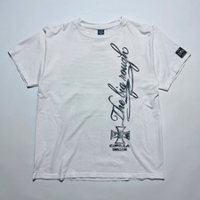 Silberrücken Heavy Wear Vintage 2000s Y2K Gorilla Biker T-Shirt Herren weiß M/L