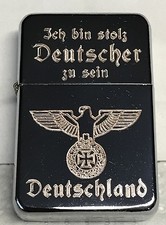 DEUTSCHLAND EK STOLZER DEUTSCHER  ZiPPO chrom GRATIS GRAVUR mit/ohne GeschenkSet