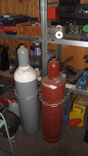 1x Acetylenflasche , 1x Sauerstoffflasche 20 Liter