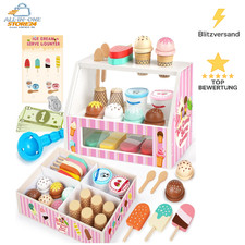 Holz Eisdiele Kinder Spielzeug