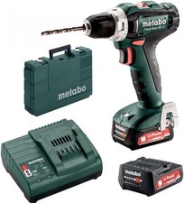 Metabo Akku-Bohrschrauber 12V PowerMaxx BS12 Set mit 2x2Ah Akku Koffer Ladegerät