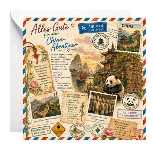 China karte geschenk für - geschenk,