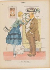 Original alter antiker Druck