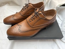 Ungetragen - Full Brogue Oxford - Wingtip Oxfords Gr. 46 - Braun  Office London