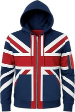 UK Flagge Herren Biker Vintage