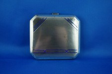 Altes Zigarettenetui Alpacca 9 cm x 8,5 cm x 1,6 cm