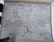 50er Jahre Tapete, weiße tanzende Ballerina auf grauem Grund