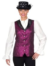 Brokatweste für Damen - Edle Damenweste mit glänzender Oberfläche