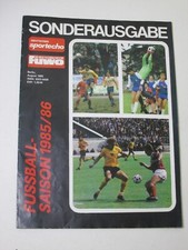 DDR Zeitschrift - FuWo / Deutsches Sportecho - Sonderausgabe DDR Saison 1985/86