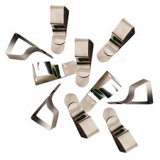 8 x British Steel Tischdeckenclips Qualität Metall Heringe Klemmen - schneller Versand!