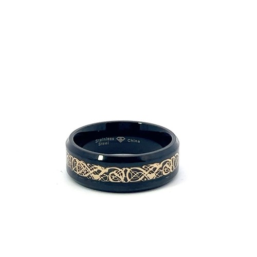 Edelstahl ring schwarz - ring, mm