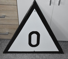 Emailschild Signalschild Eisenbahn Original Sammlerauflösung ca.68 x 70 cm