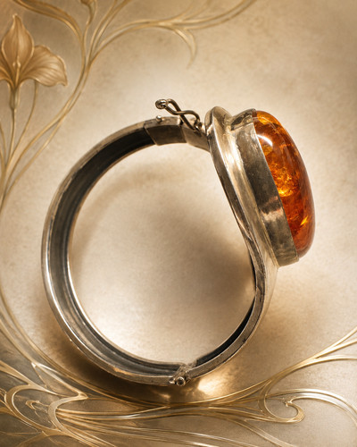 Jugendstil armreif mit großem - mit,