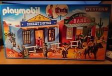 PLAYMOBIL® 70012 Sheriff's Office Bank Western, Cowboy Sheriff, Mitnehm-Koffer