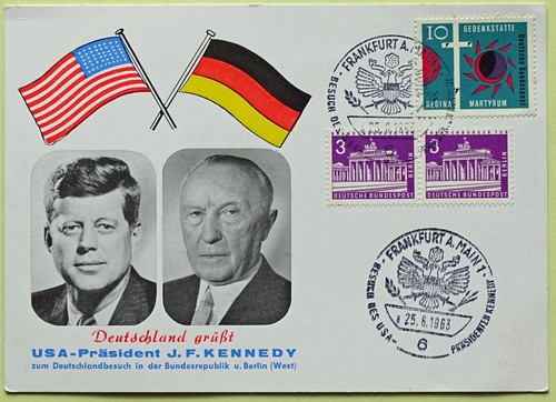 John kennedy gedenkkarte - f.,