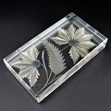 Antiker glas briefbeschwerer - glas,