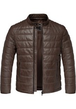 Herren Echtleder Jacke Bomber Puffer Lederjacke 9112