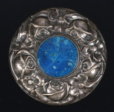 Jugendstil brosche 800 silber - brosche,