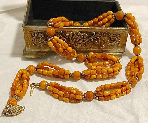 Unikat bernsteinkette - ,