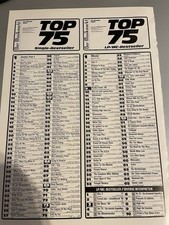 Top 75 Chartanzeige / Jennifer Rush / Falco / Roxanne Werbeanzeige (1986)