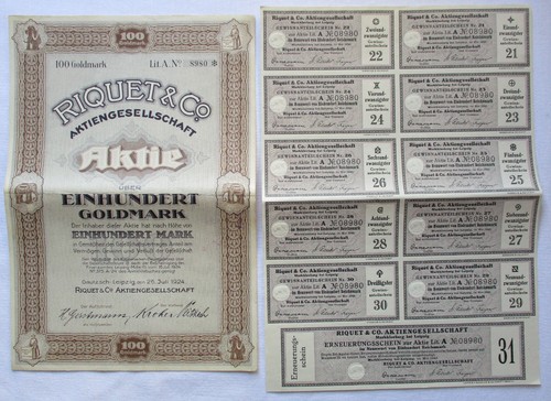 100 goldmark aktie - goldmark, &