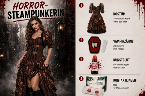 Halloween steampunk kostüm - halloween,