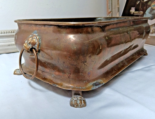 Messing jardiniere 44cm - jardiniere,