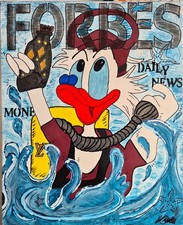 Dagobert duck acryl auf - dagobert,